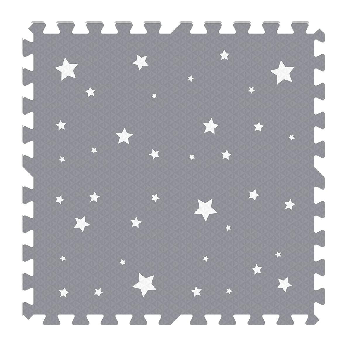 Tapete de Estrellas Blancas- Gris Obscuro