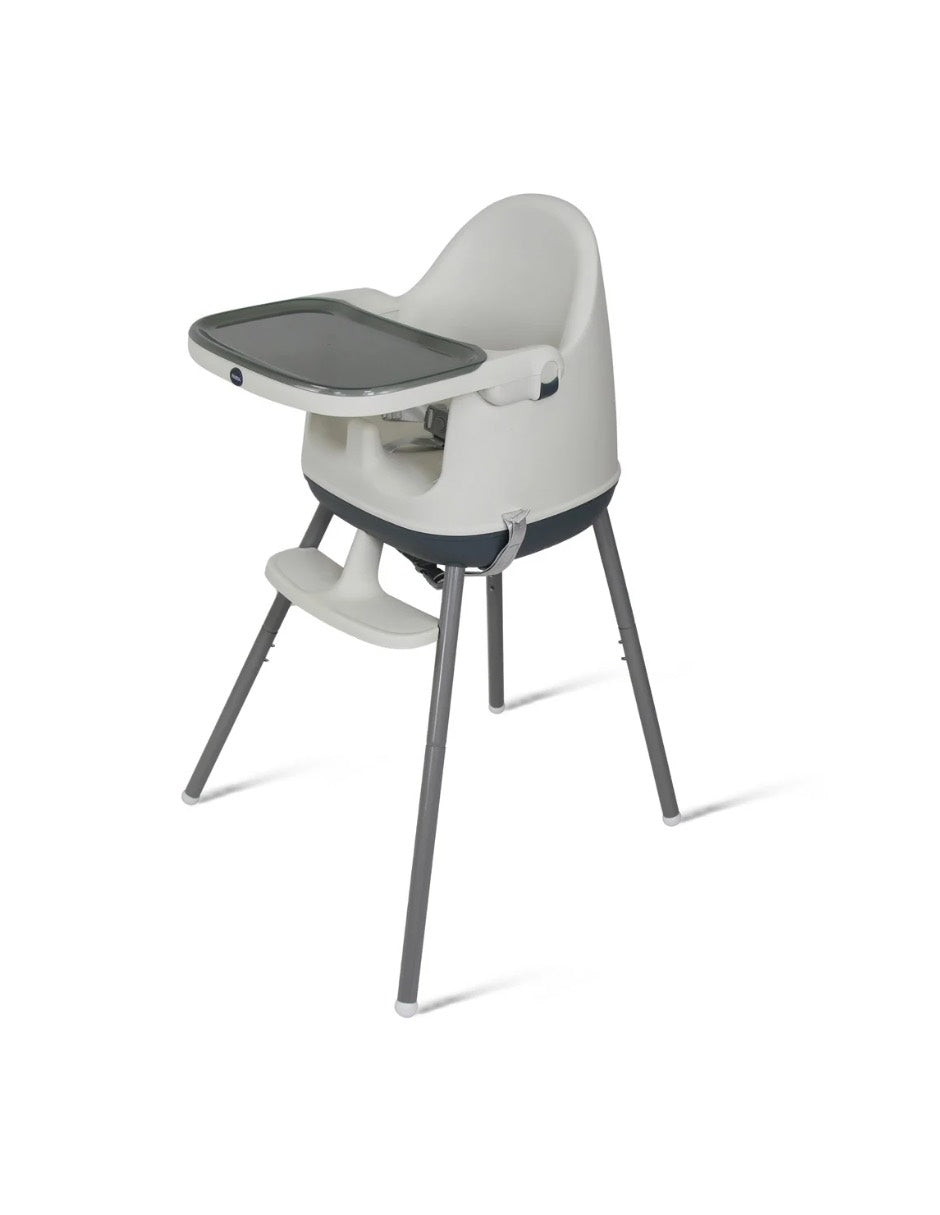Silla Alta y Booster Multifuncional Gris
