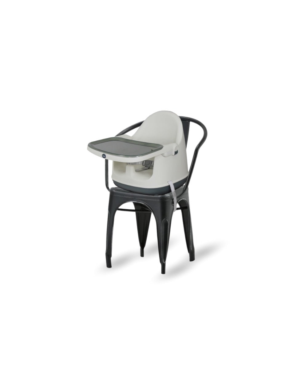 Silla Alta y Booster Multifuncional Gris