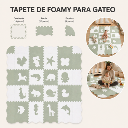 Tapete de Animales - Verde