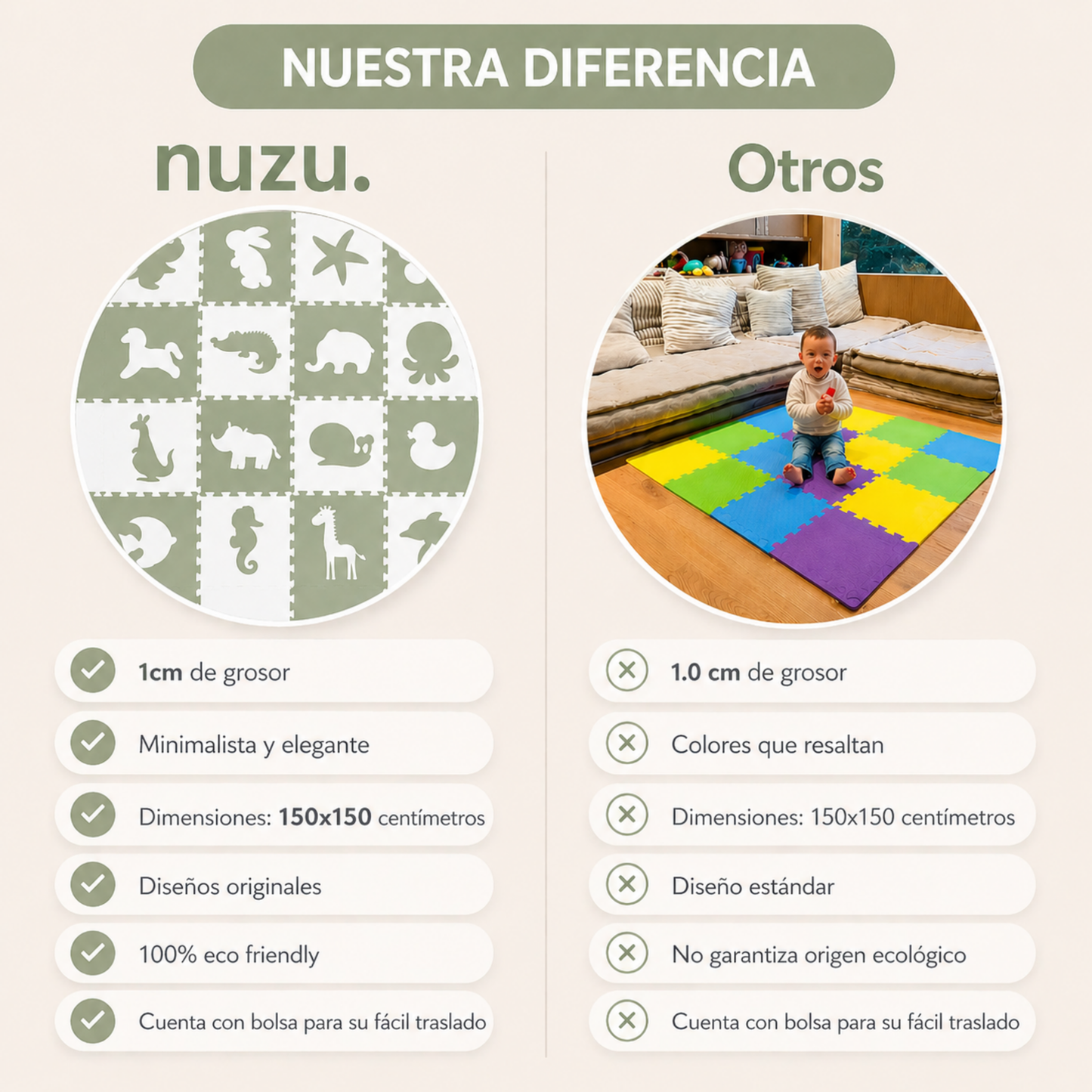 Tapete de Animales - Verde