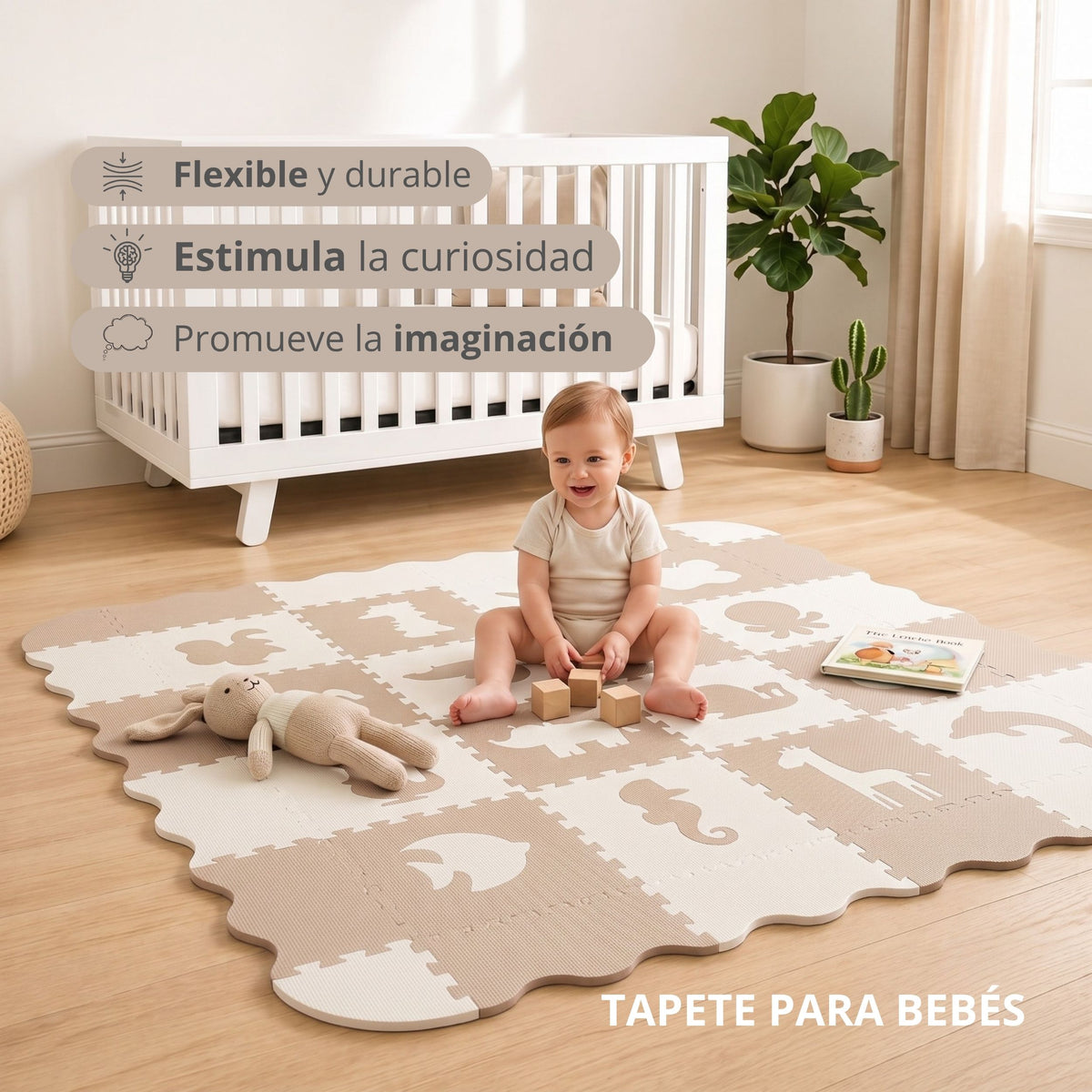 Tapete de Animales - Beige