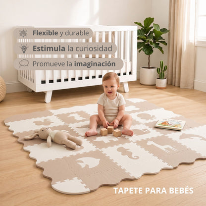 Tapete de Animales - Beige