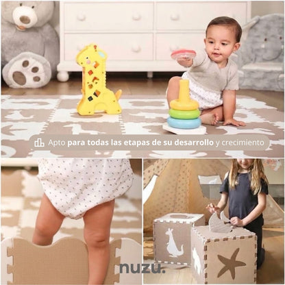 Tapete de Animales - Beige