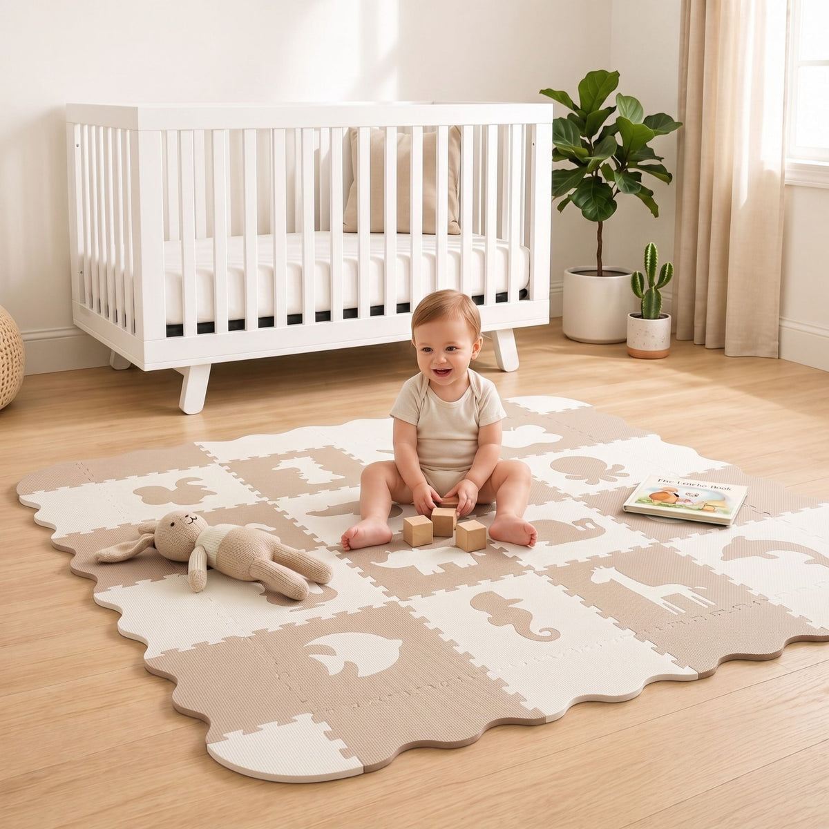 Tapete de Animales - Beige