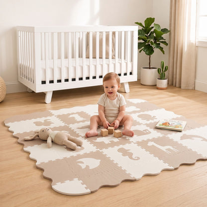 Tapete de Animales - Beige