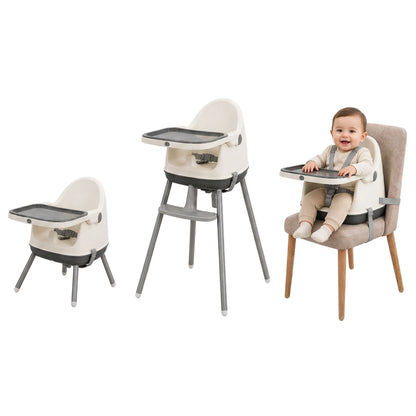 Silla Alta y Booster Multifuncional Gris