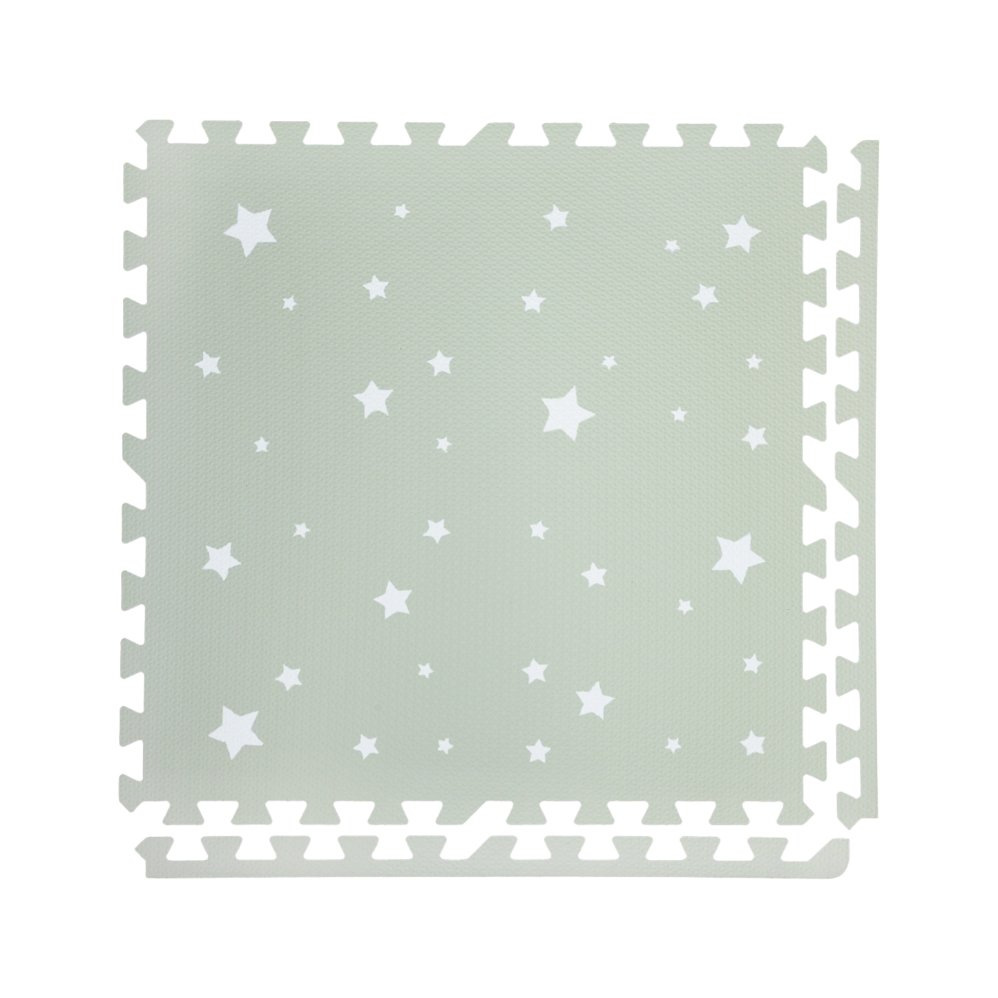 Tapete de Estrellas Blancas- Verde claro