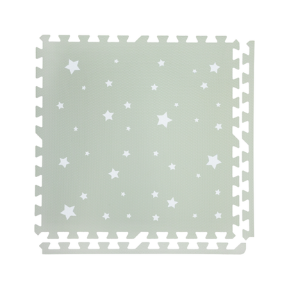 Tapete de Estrellas Blancas- Verde claro