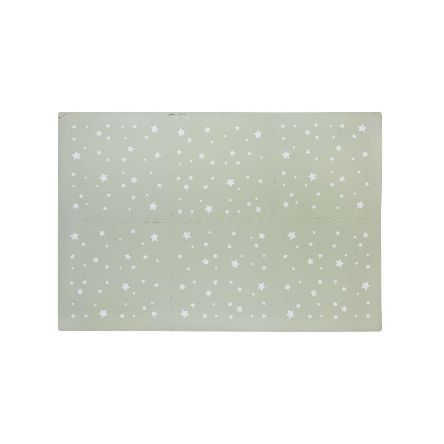 Tapete de Estrellas Blancas- Verde claro