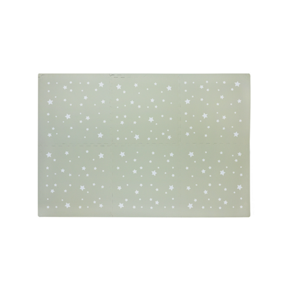 Tapete de Estrellas Blancas- Verde claro