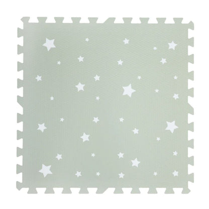 Tapete de Estrellas Blancas- Verde claro