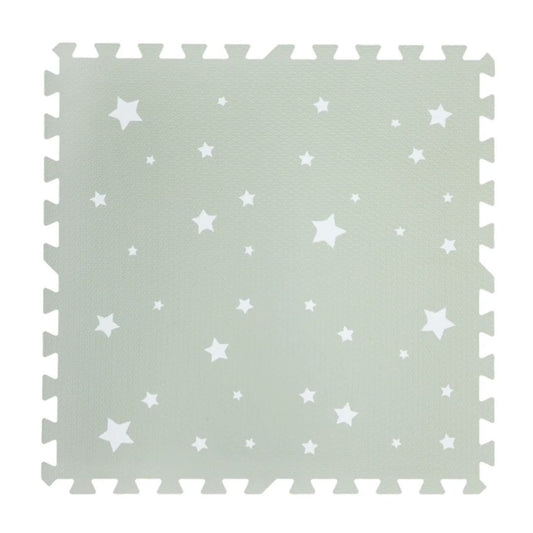 Tapete de Estrellas Blancas- Verde claro
